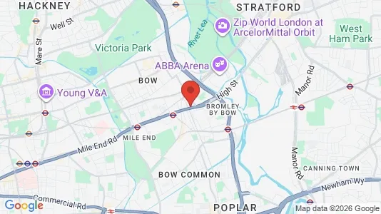 Apartments for rent i London E3 - kort over placeringen