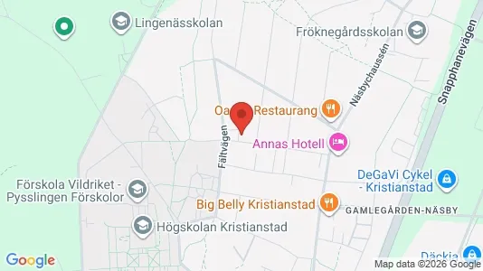 Apartments for rent i Kristianstad - kort over placeringen