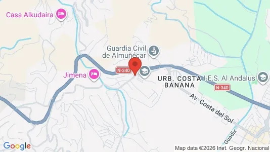 Apartments for rent i Almuñécar - kort over placeringen