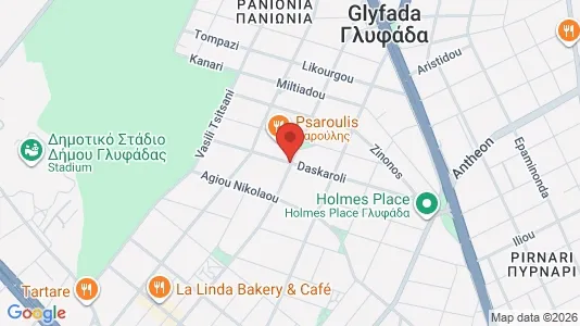 Apartments for rent i Glyfada - kort over placeringen