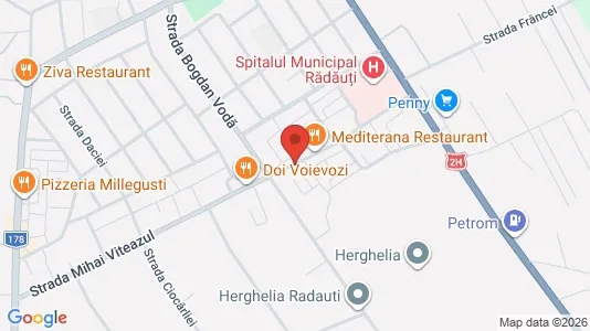 Apartments for rent i Suceava - kort over placeringen