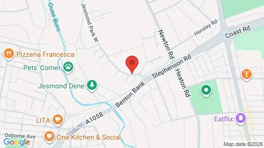 Apartments for rent i Newcastle upon Tyne - Tyne and Wear - kort over placeringen