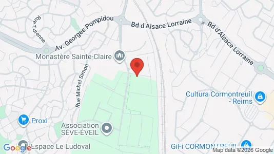 Apartments for rent i Reims - kort over placeringen
