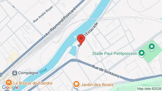 Apartments for rent i Compiègne - kort over placeringen
