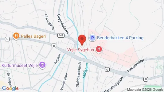 Apartments for rent i Vejle Center - kort over placeringen