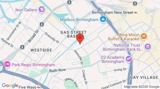 Apartments for rent i Birmingham - West Midlands - kort over placeringen
