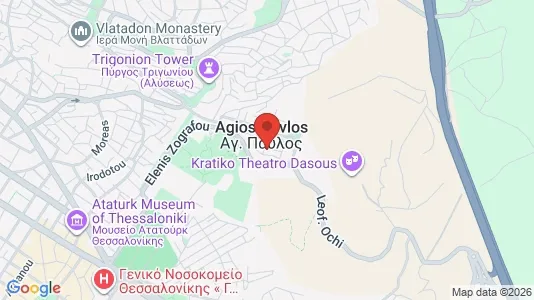 Apartments for rent i Neapoli-Sykies - kort over placeringen