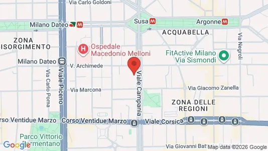 Apartments for rent i Milano Zona 3 - Porta Venezia, Città Studi, Lambrate - kort over placeringen