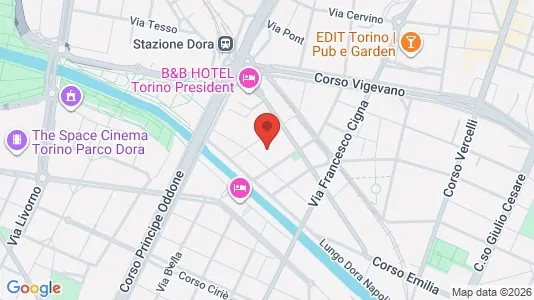 Apartments for rent i Turin - kort over placeringen