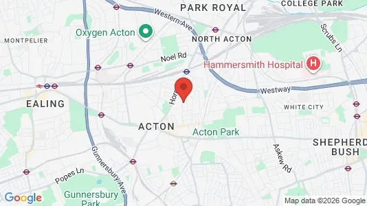 Houses for rent i London W3 - kort over placeringen