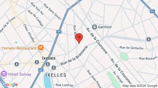 Apartments for rent i Brussels Elsene - kort over placeringen
