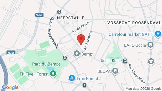 Apartments for rent i Brussels Vorst - kort over placeringen