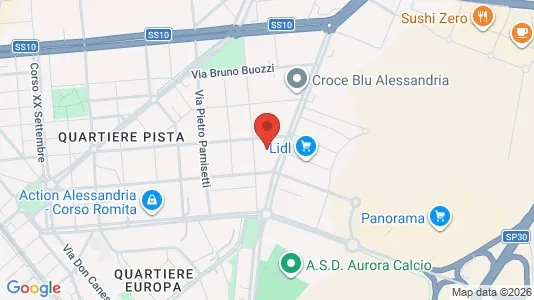 Rooms for rent i Alessandria - kort over placeringen