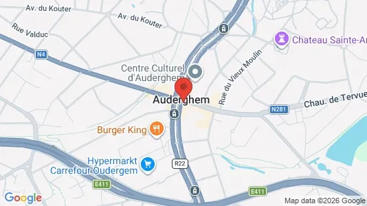 Apartments for rent i Brussels Oudergem - kort over placeringen