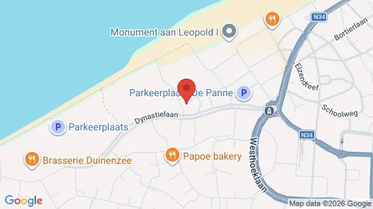 Apartments for rent i De Panne - kort over placeringen