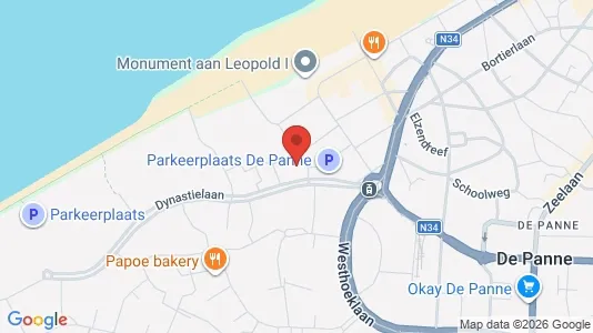 Apartments for rent i De Panne - kort over placeringen