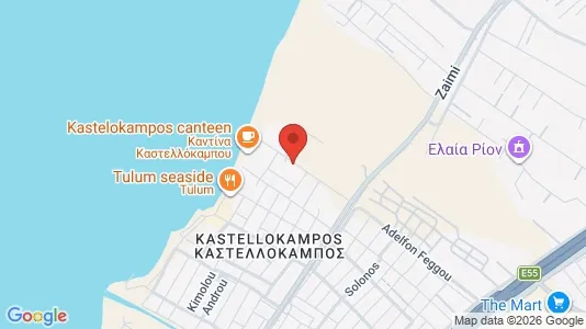 Apartments for rent i Patras - kort over placeringen