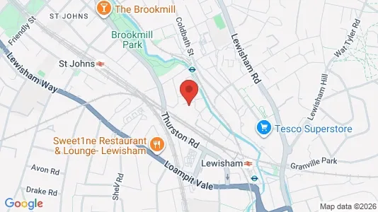 Apartments for rent i London SE8 - kort over placeringen