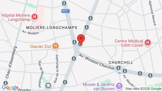 Apartments for rent i Brussels Ukkel - kort over placeringen