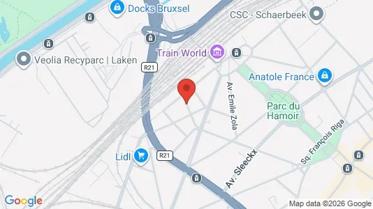 Apartments for rent i Brussels Schaarbeek - kort over placeringen