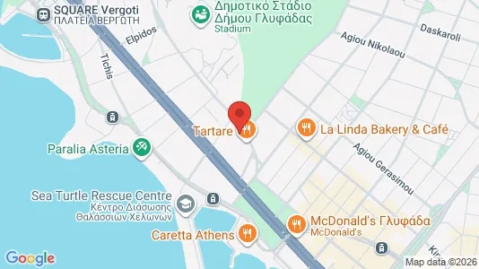 Apartments for rent i Glyfada - kort over placeringen