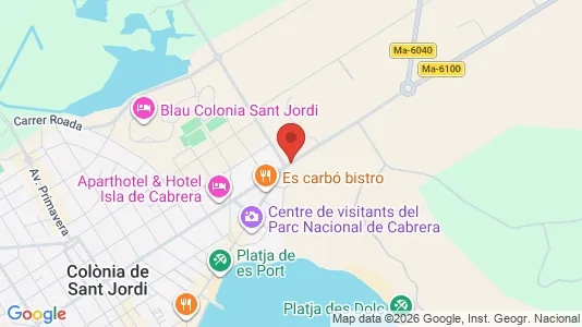 Apartments for rent i Ses Salines - kort over placeringen