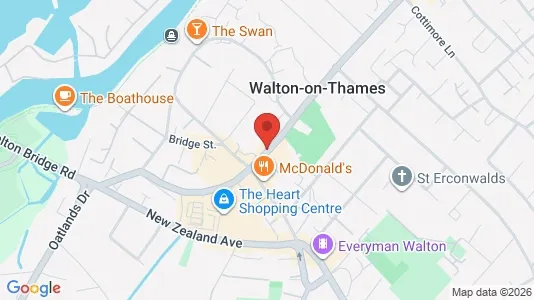 Apartments for rent i Walton-on-Thames - Surrey - kort over placeringen