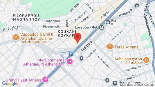 Apartments for rent i Athens Akropoli - kort over placeringen