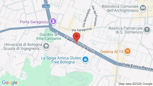 Apartments for rent i Bologna - kort over placeringen