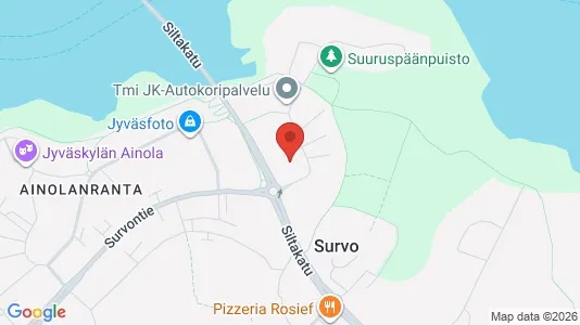 Apartments for rent i Jyväskylä - kort over placeringen