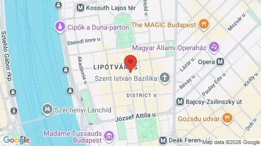 Apartments for rent i Budapest Belváros-Lipótváros - kort over placeringen