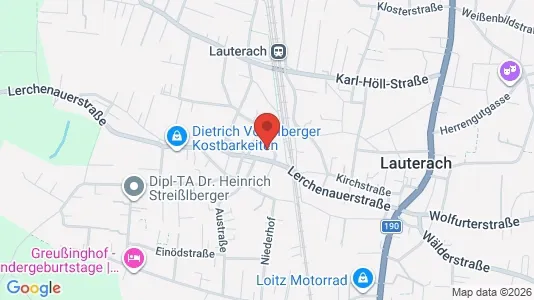 Apartments for rent i Lauterach - kort over placeringen