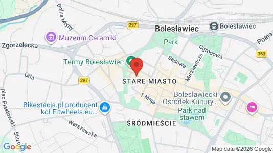 Apartments for rent i Bolesławiecki - kort over placeringen