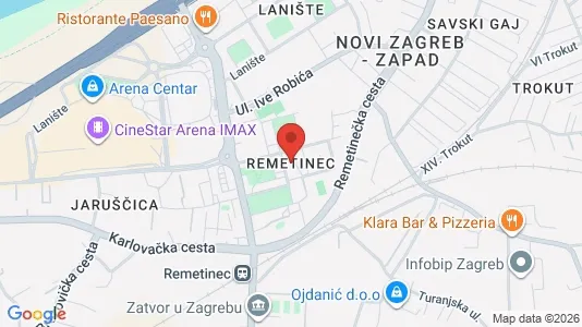 Apartments for rent i Sljeme (Medvednica-Tomislavac) - kort over placeringen