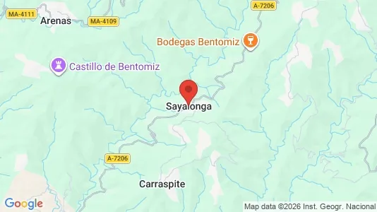 Apartments for rent i Sayalonga - kort over placeringen