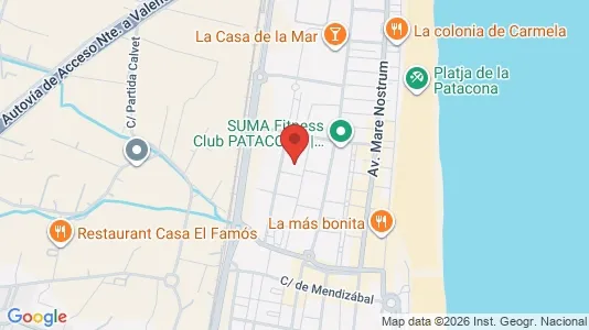 Apartments for rent i Alboraya - kort over placeringen