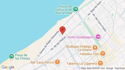 Apartments for rent i Sanlúcar de Barrameda - kort over placeringen