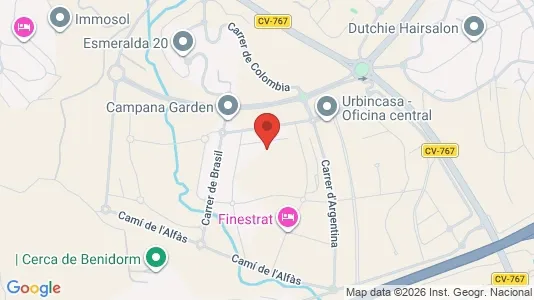 Apartments for rent in Finestrat - Photo from Google Street View