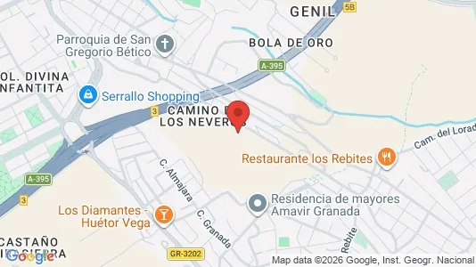 Apartments for rent i Granada - kort over placeringen