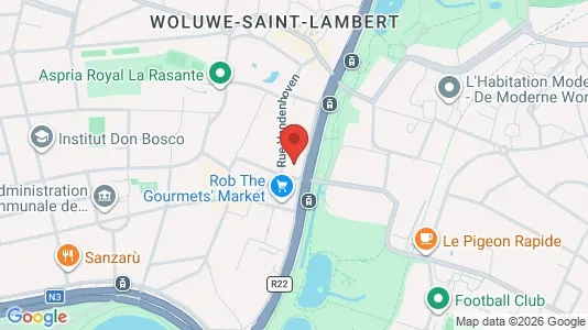 Apartments for rent i Brussels Sint-Lambrechts-Woluwe - kort over placeringen