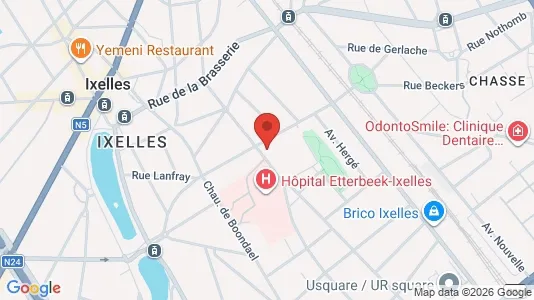 Apartments for rent i Brussels Elsene - kort over placeringen