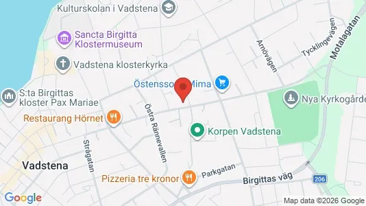 Apartments for rent i Vadstena - kort over placeringen