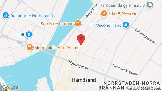Apartments for rent i Härnösand - kort over placeringen