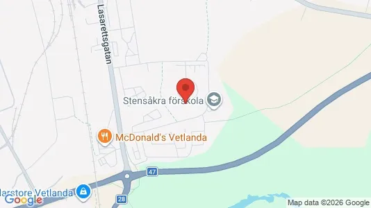 Apartments for rent i Vetlanda - kort over placeringen