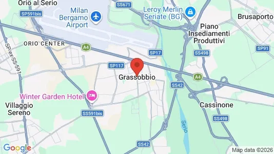 Apartments for rent i Grassobbio - kort over placeringen
