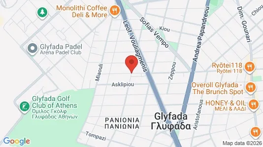 Apartments for rent i Glyfada - kort over placeringen