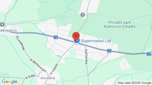 Apartments for rent i Prague 21 - kort over placeringen