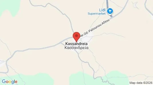 Apartments for rent i Kassandra - kort over placeringen