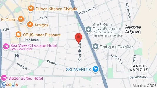 Apartments for rent i Glyfada - kort over placeringen