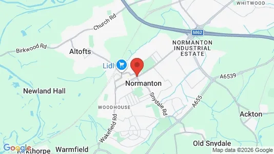 Apartments for rent i Normanton - West Yorkshire - kort over placeringen